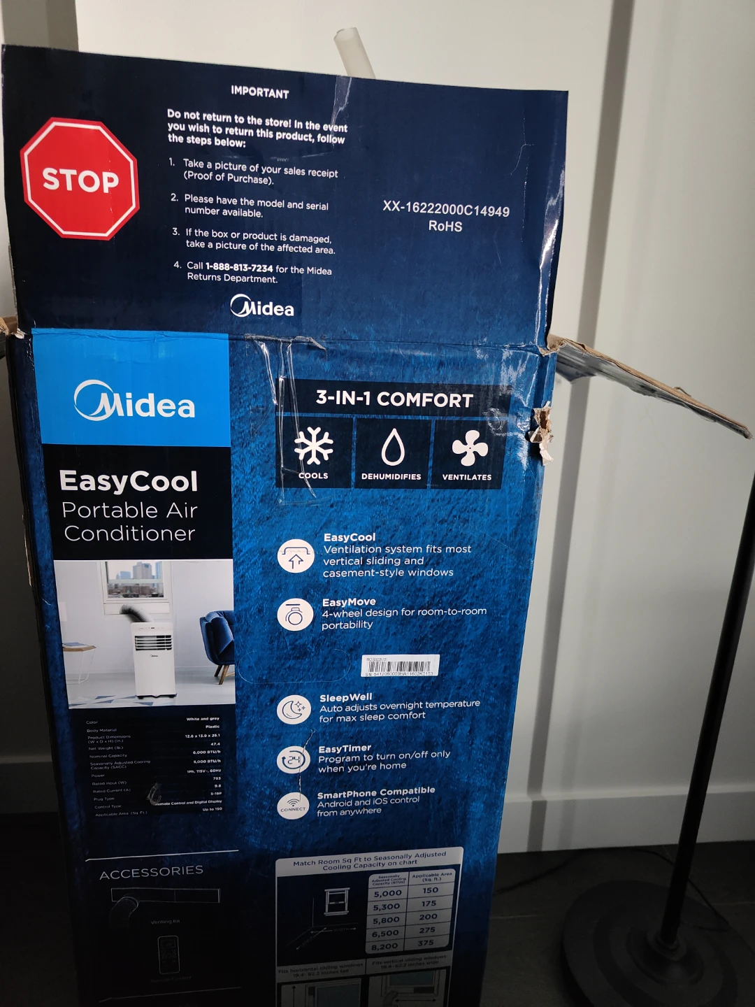 Midea 3-in-1 6000 BTU Portable AC - photo 4
