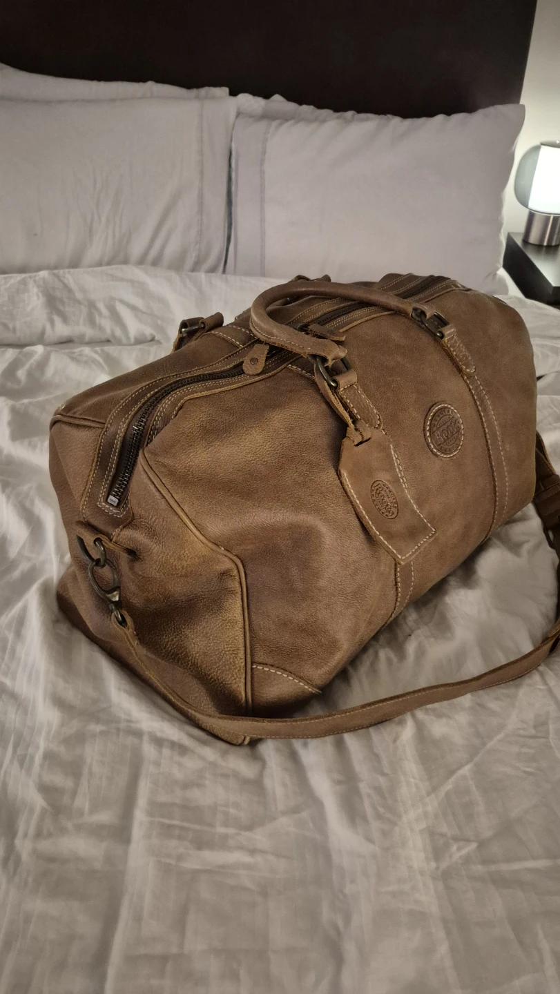 Roots Large Banff Bag Tribe Genuine Leather Duffle Bag - photo 3