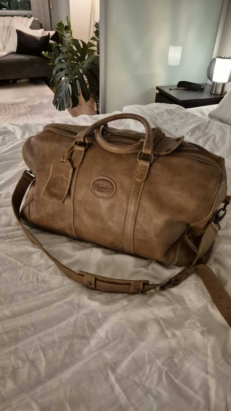 Roots Large Banff Bag Tribe Genuine Leather Duffle Bag - photo 5