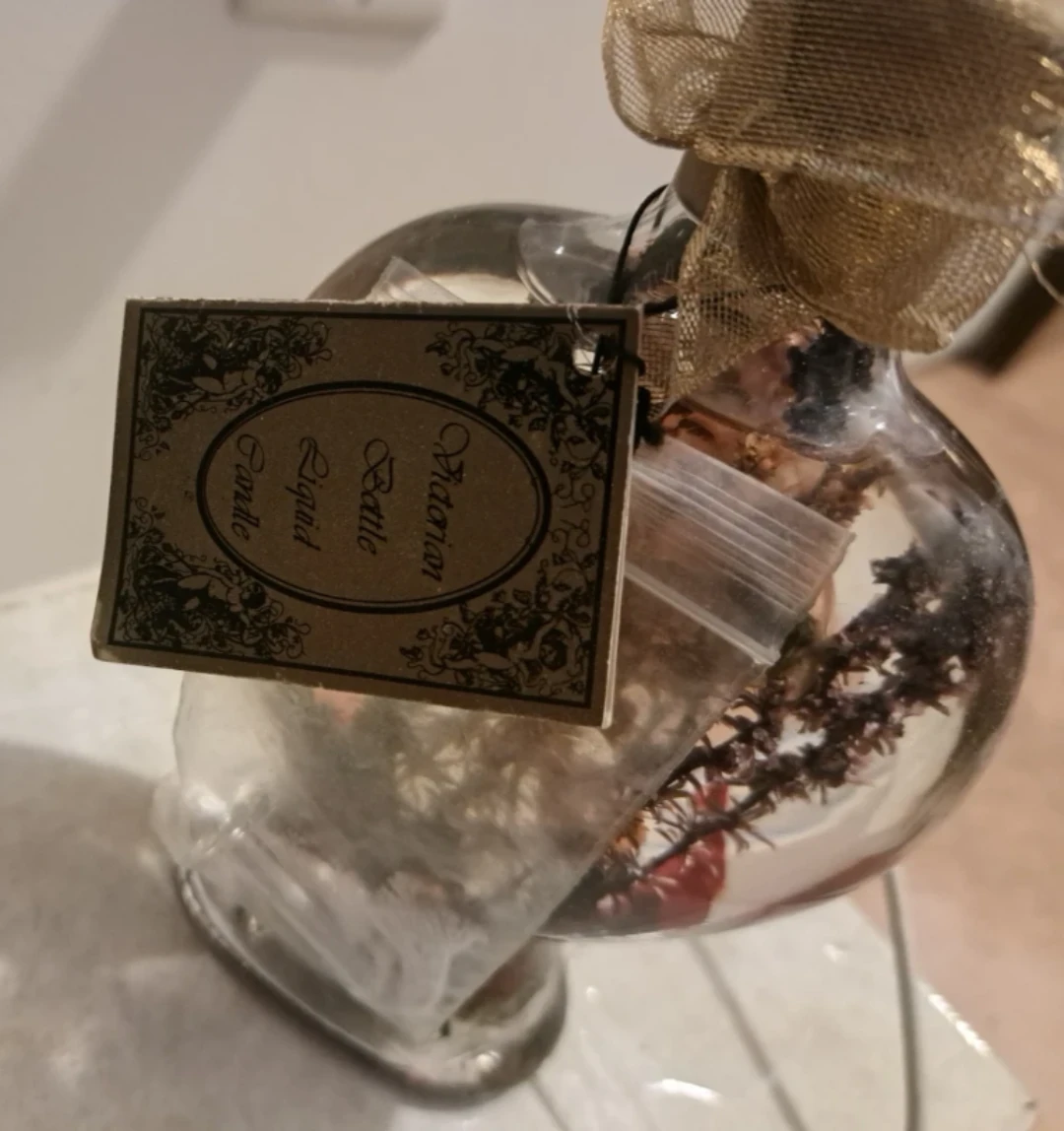 Victorian Style Liquid Candle Bottle with cord - photo 4