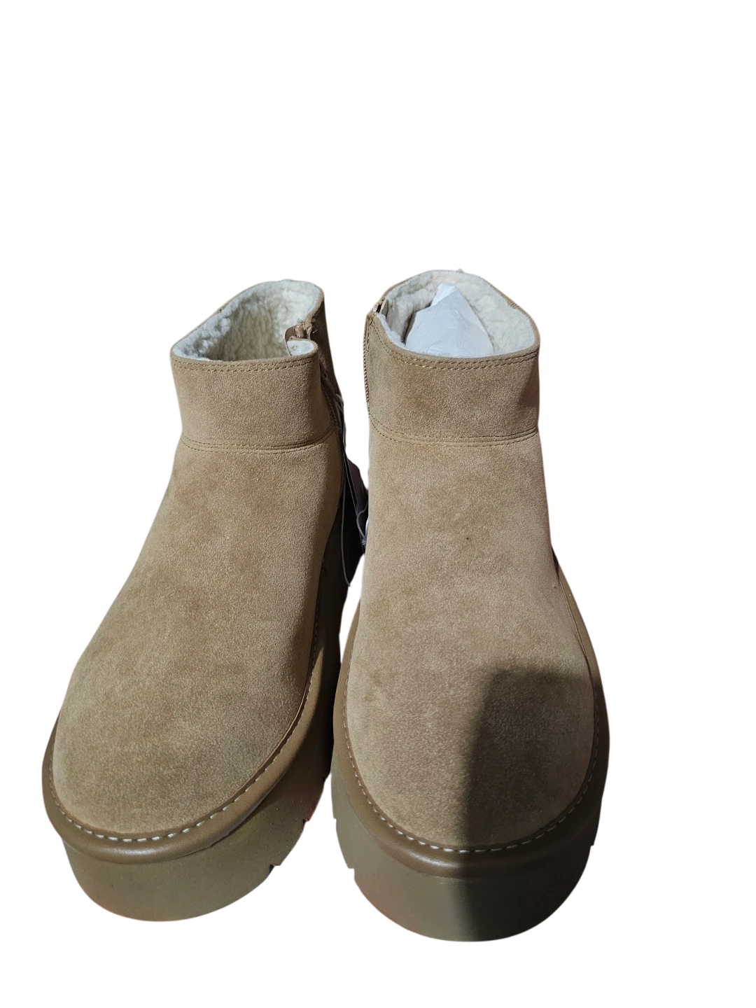 🥕Women's Tan Suede Platform Winter Boots🥕 - photo 3