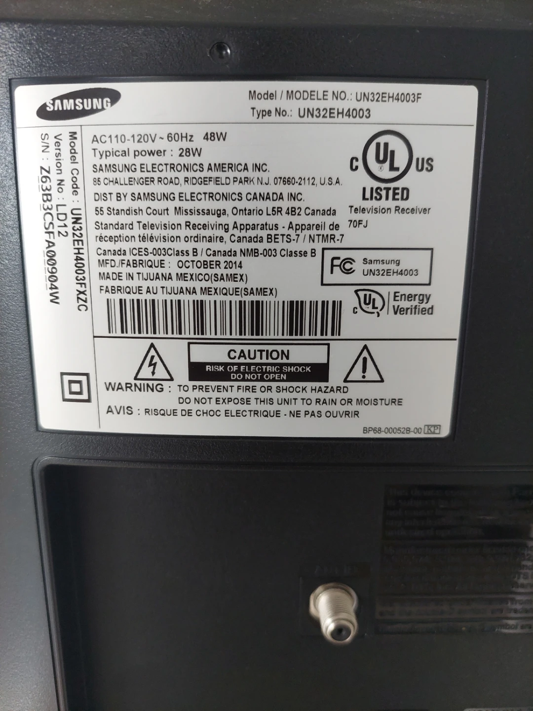 Samsung 32 inch Television - photo 3
