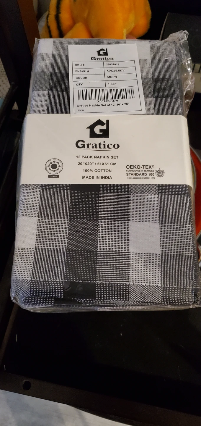 Gratico 12 Pack Cotton Napkins
