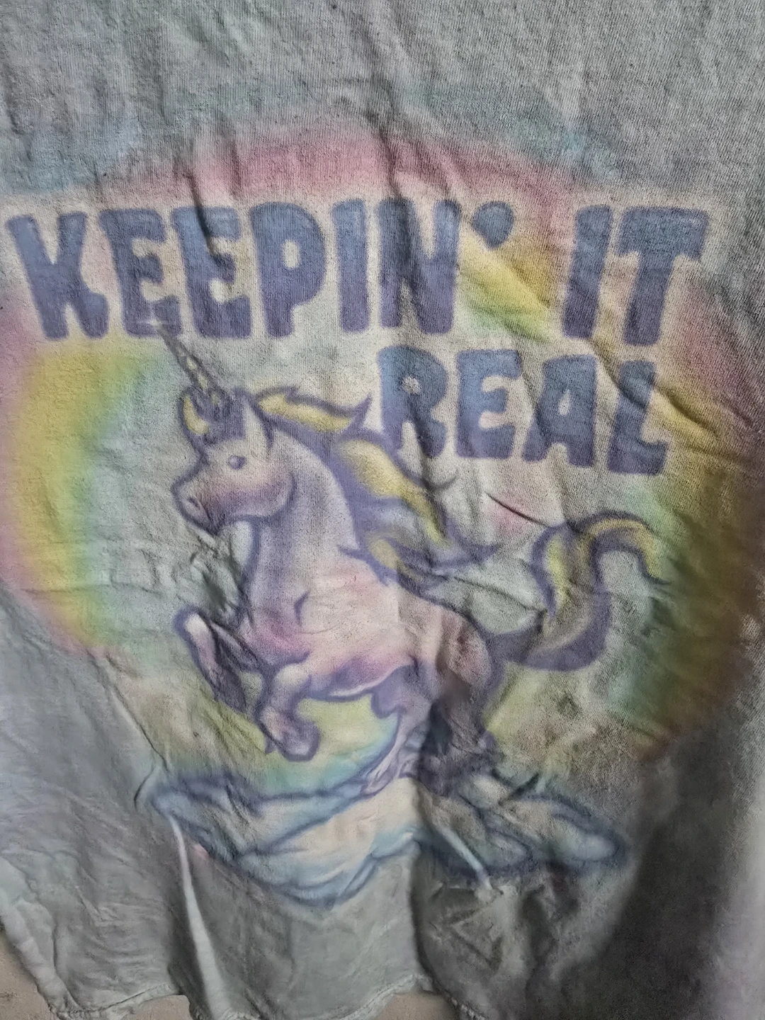 Tie-Dye keepin it Real Unicorn T-Shirt
