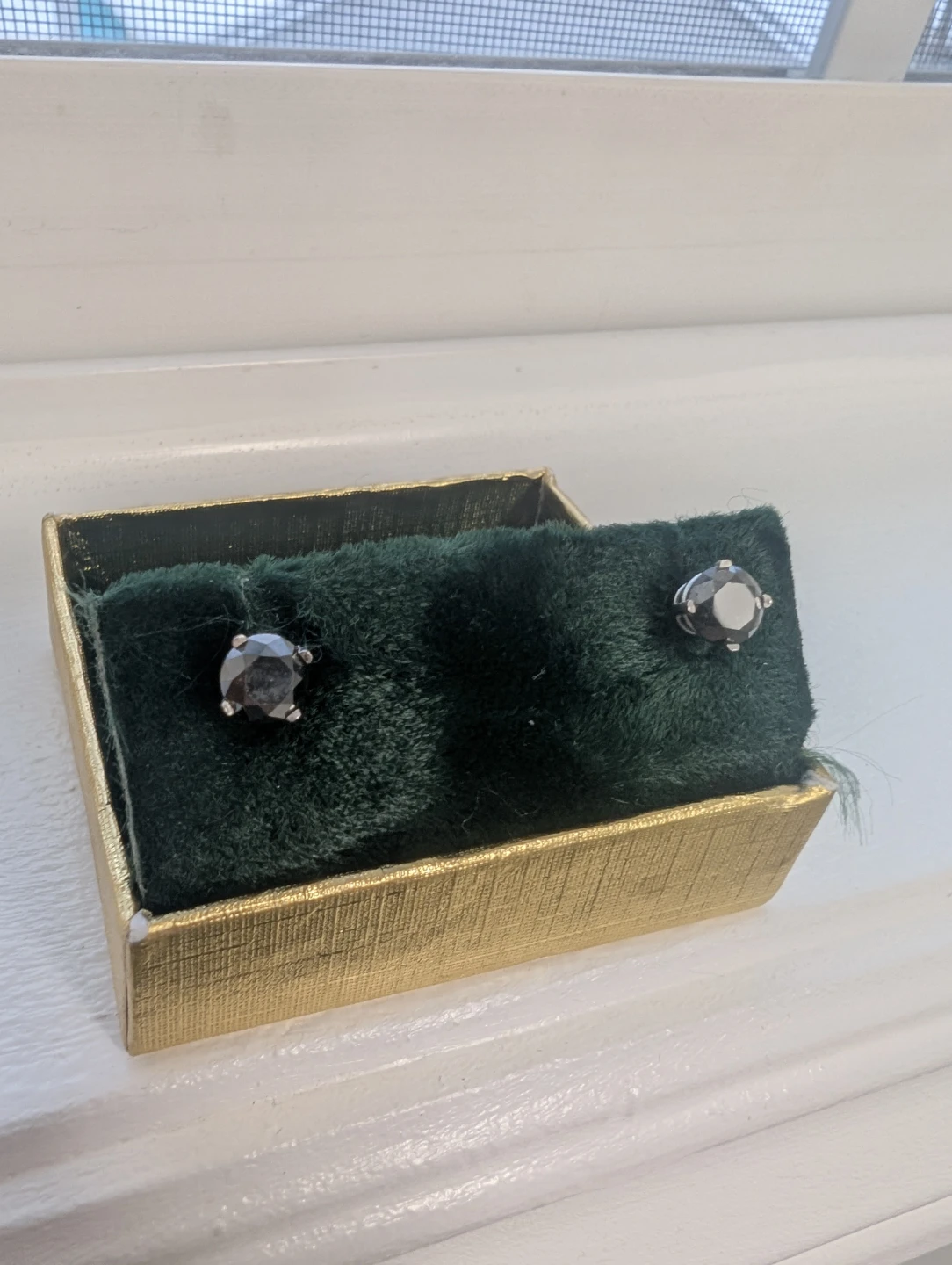 Brand New 14K White Gold Diamond Earrings For Sale - photo 2