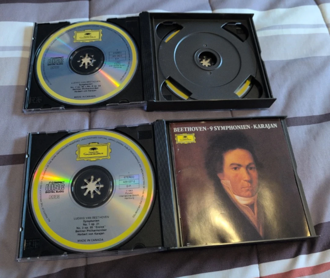 Ludwig van Beethoven 9 Symphonies 5x CD Set by H. Karajan - photo 3