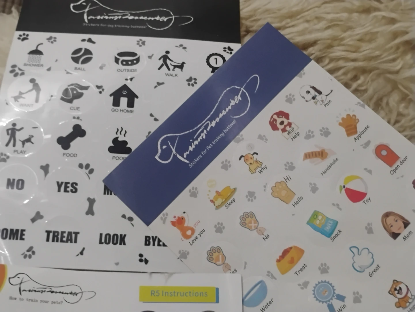 Pet Training 5 Buttons & Stickers Set - photo 3