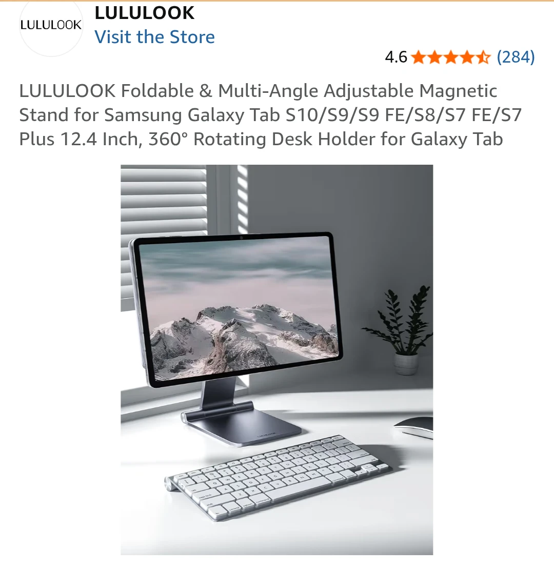 LULULOOK Foldable Magnetic Stand for Samsung Galaxy Tab 🥕 - photo 2