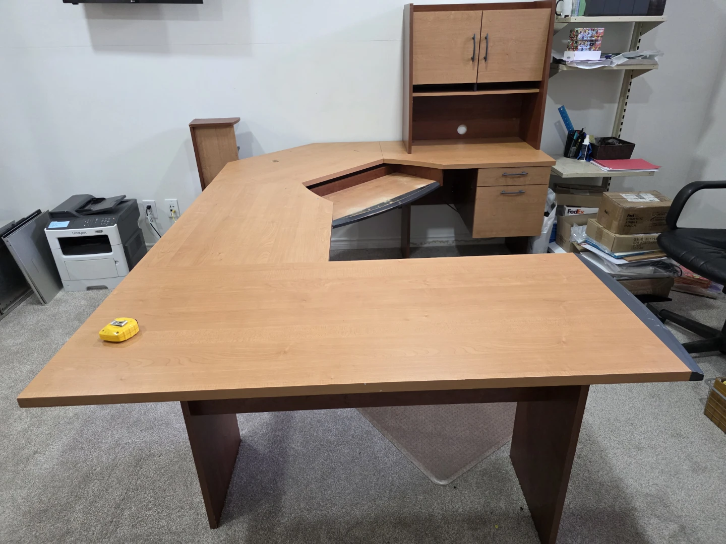 U-Shaped Large Office Desk (Dimensions) - photo 3