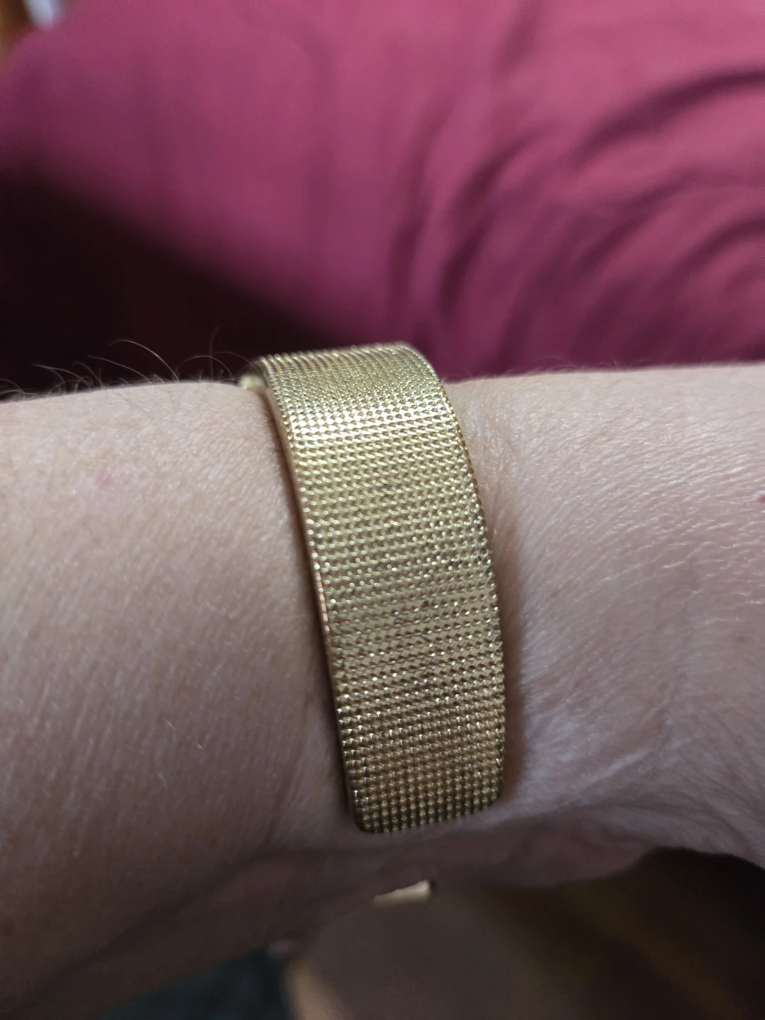Gold Tone Quartz Watch with Rhinestone Bezel - photo 2