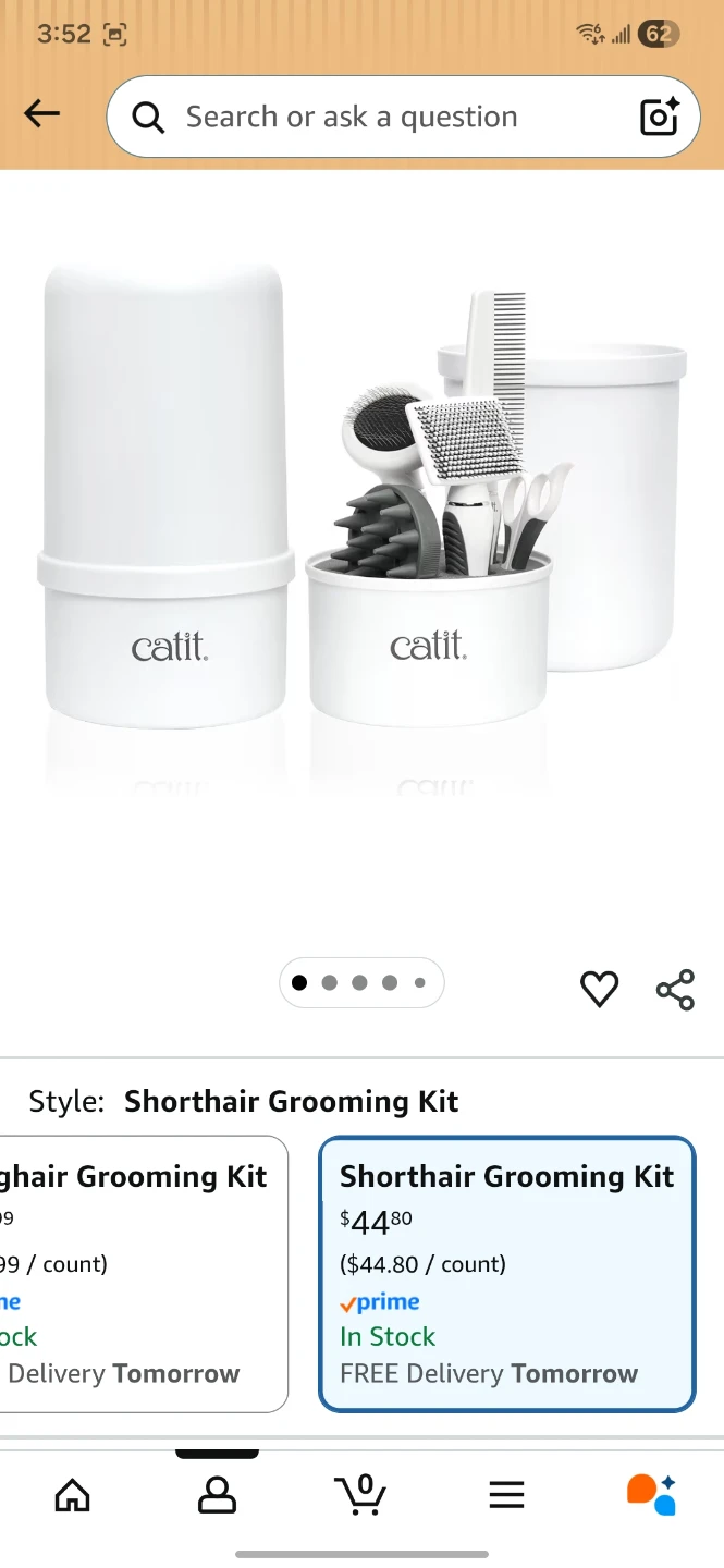 Catit Short Hair Cat Grooming Kit for Cats - photo 5