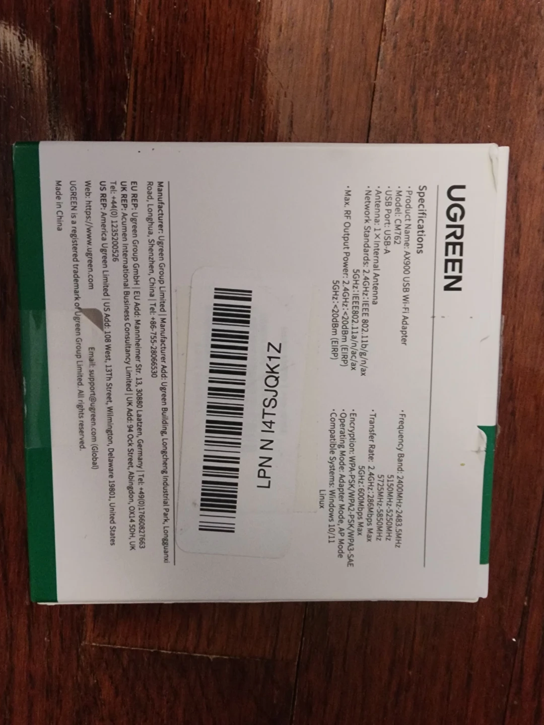 UGREEN AX900 USB Dual Band Wi-Fi Adapter - photo 3