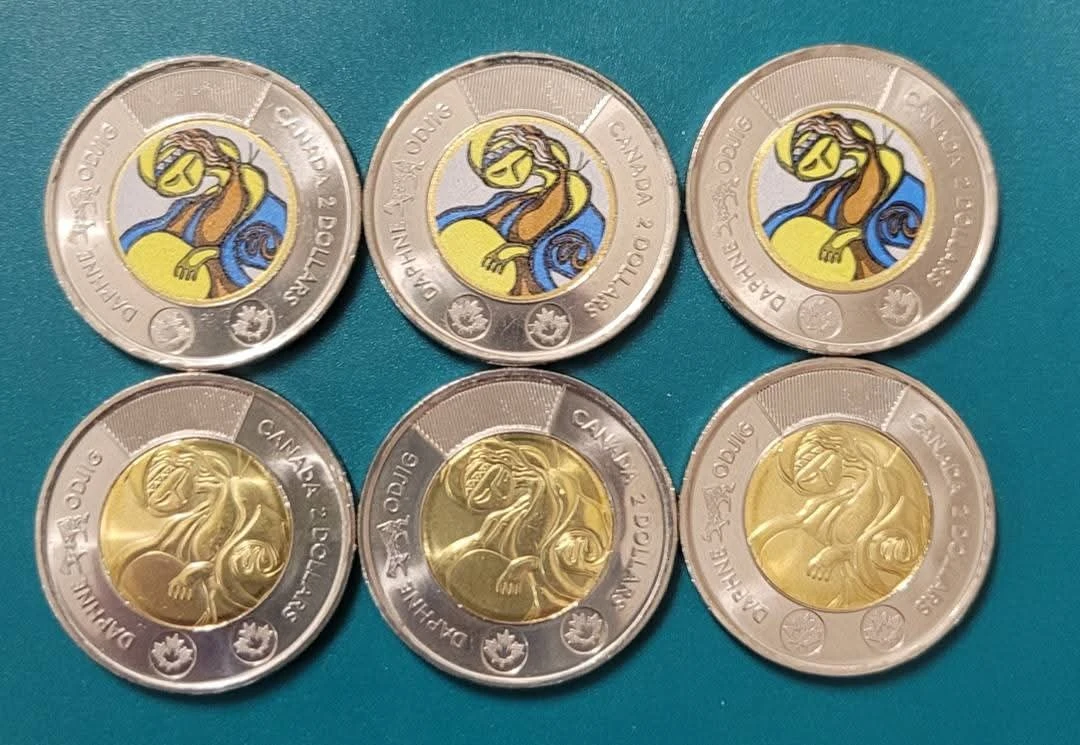 6 x Canadian $2 Coins 2025