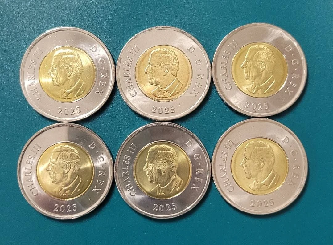 6 x Canadian $2 Coins 2025 - photo 2