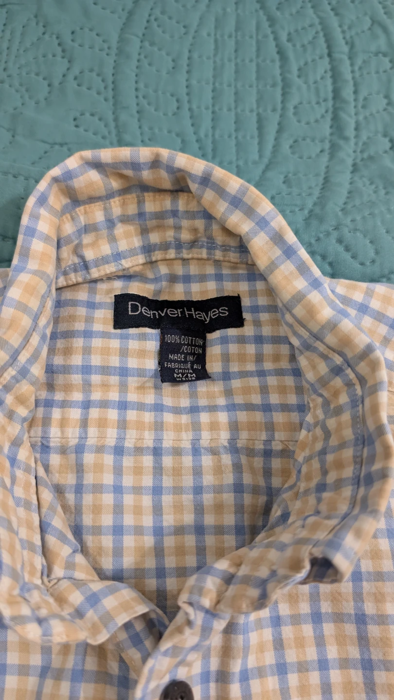 Denver Hayes Men's Short Sleeve Button-Up Shirt - Plaid - photo 2