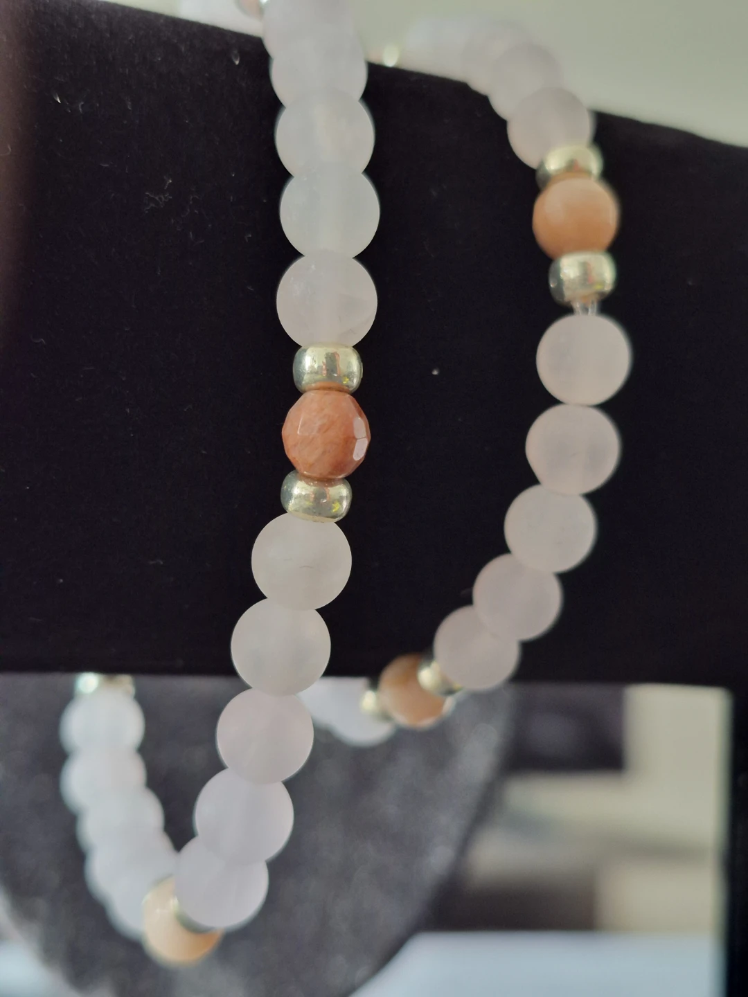 Rose Quartz Sunstone Crystal Bracelet available Small or Medium - photo 2