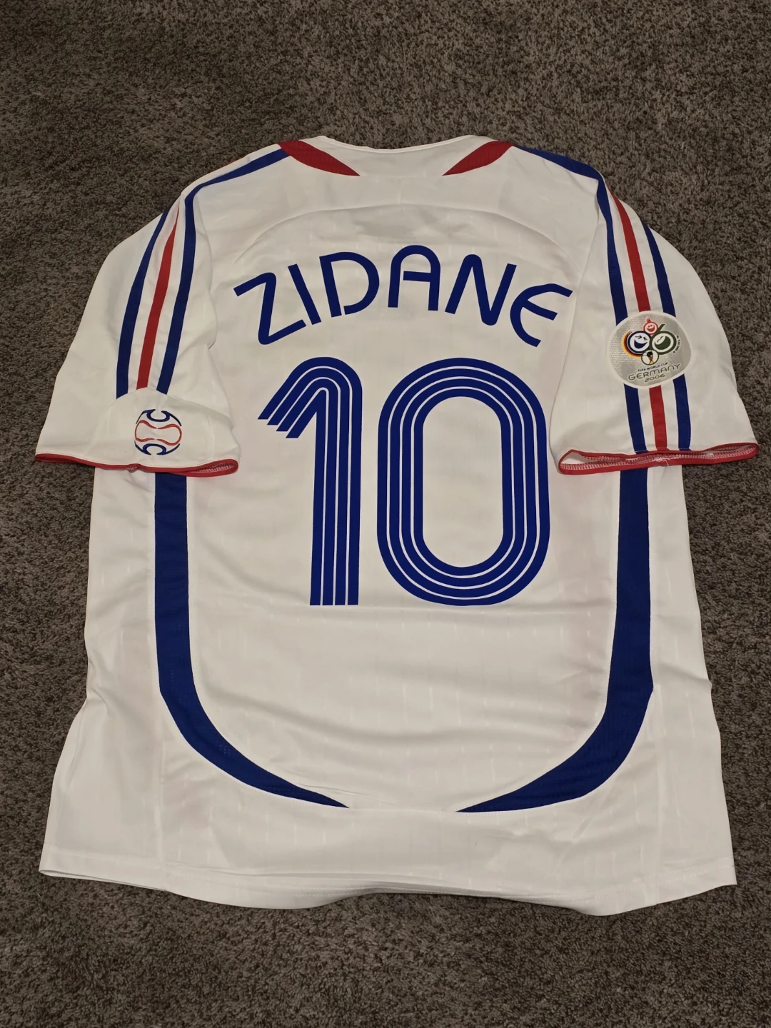 Adidas France Zidane 10 Soccer Jersey