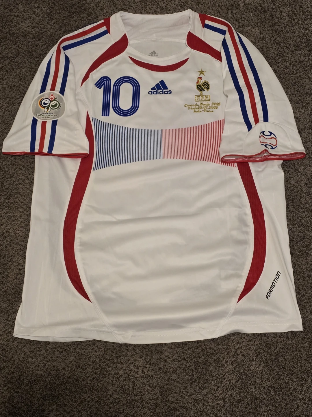 Adidas France Zidane 10 Soccer Jersey - photo 2