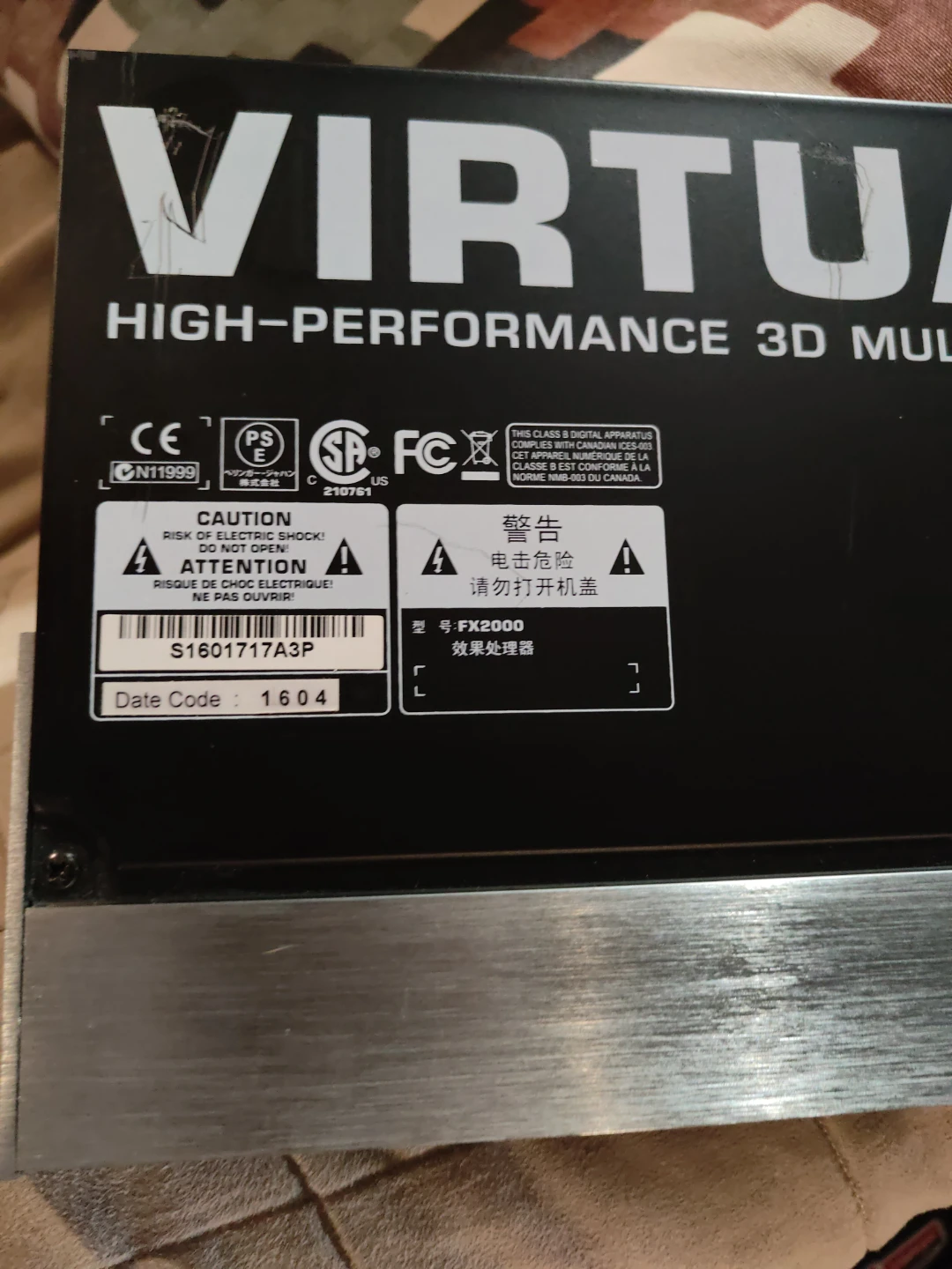 Behringer Virtualizer 3D FX2000 Multi-Effects Processor - photo 4