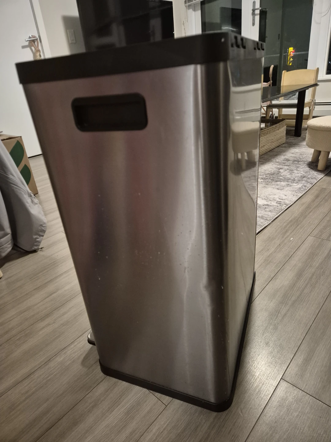 Stainless Steel Dual Compartment Kitchen Bin 🥕 - photo 2
