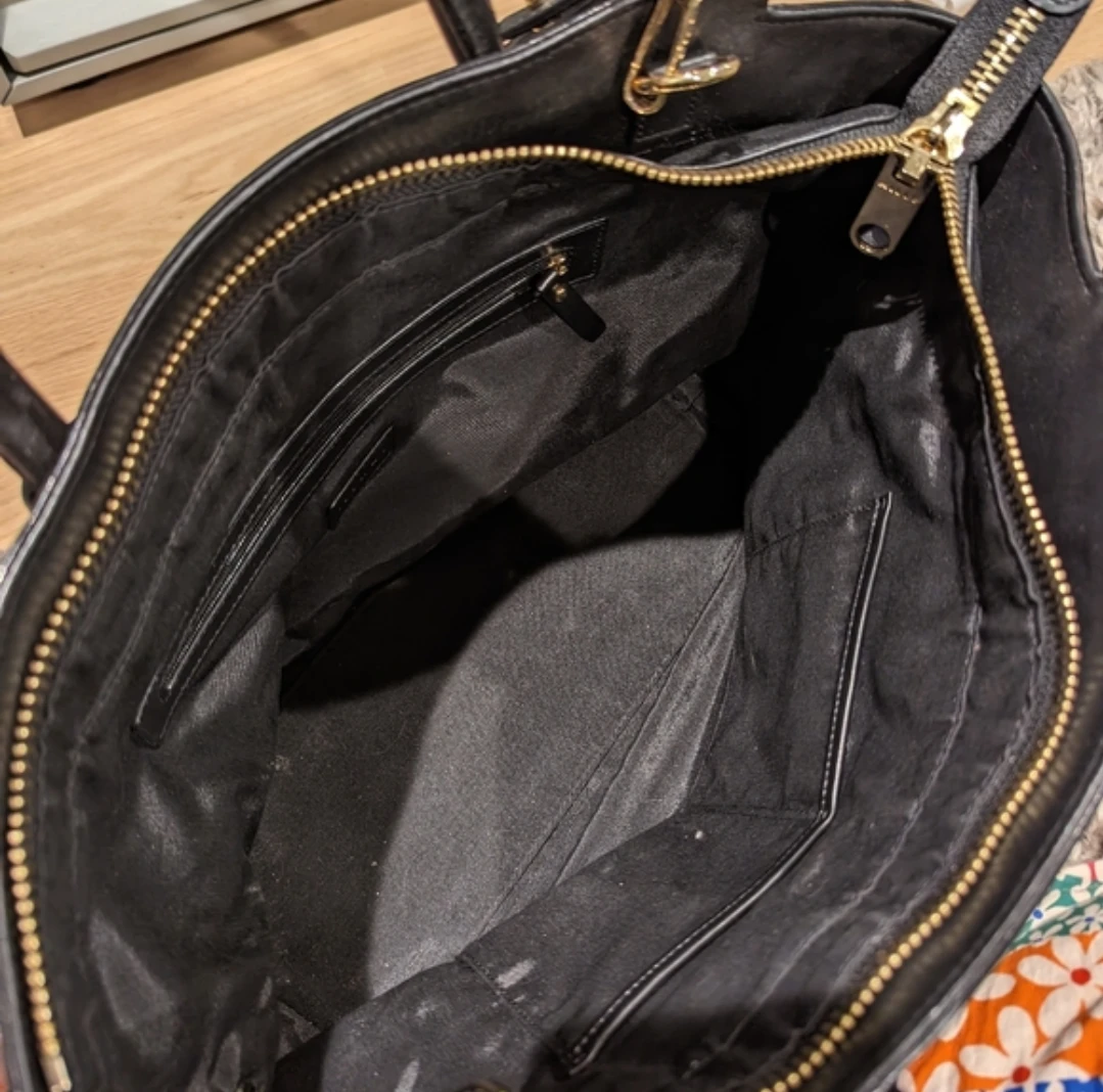 Milly Black Leather Tote Bag Logan - photo 5