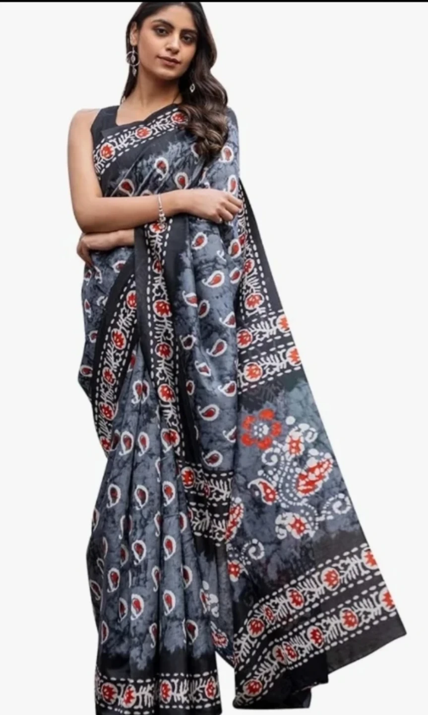 Printed Saree - photo 4