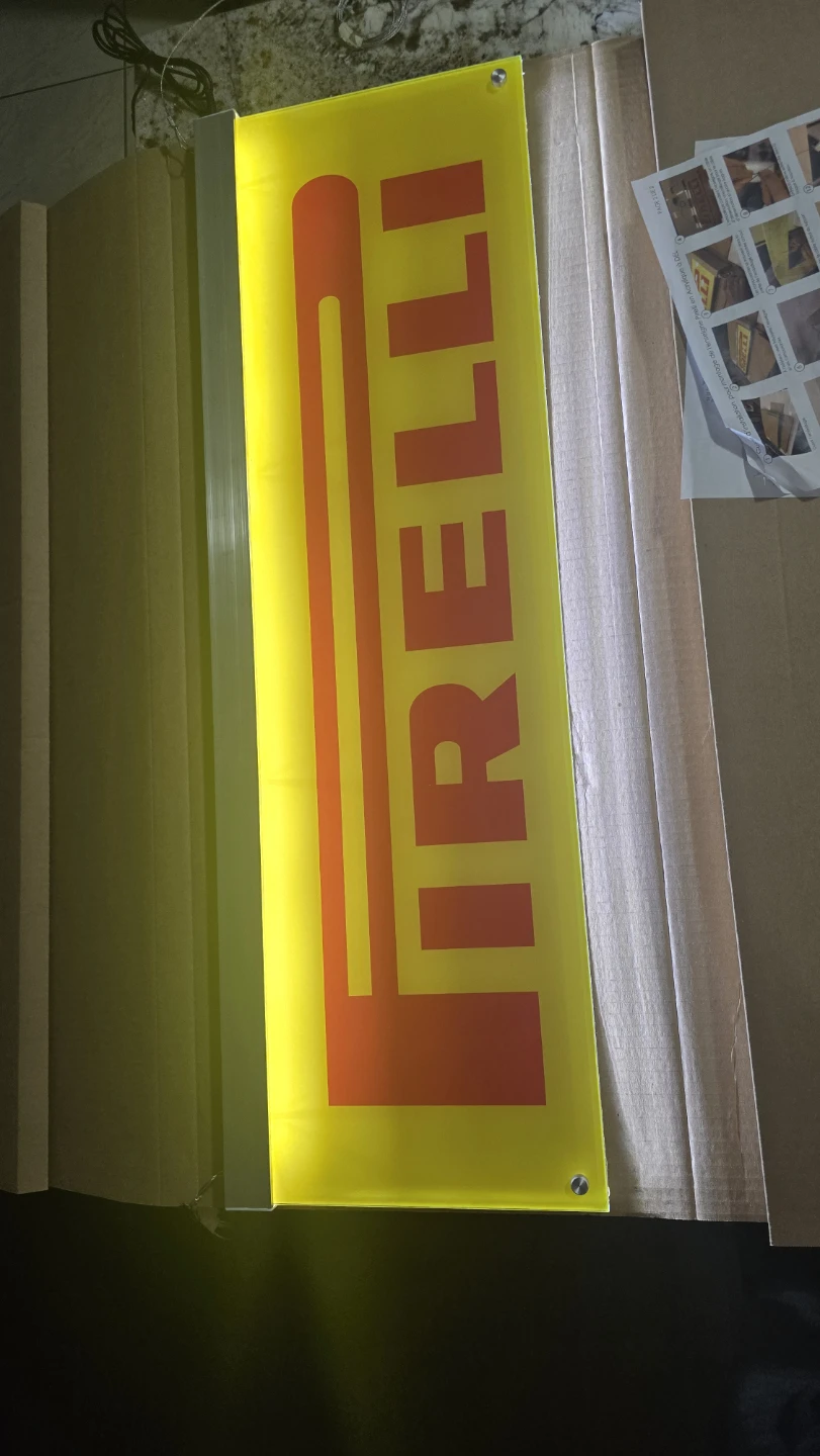 Pirelli Light Up Sign