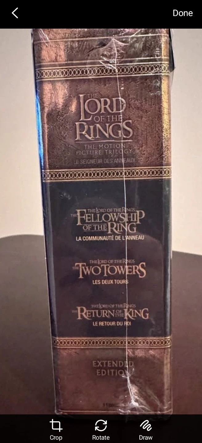 Lord of the Rings Extended Edition Blu-ray Disc Set 🏆