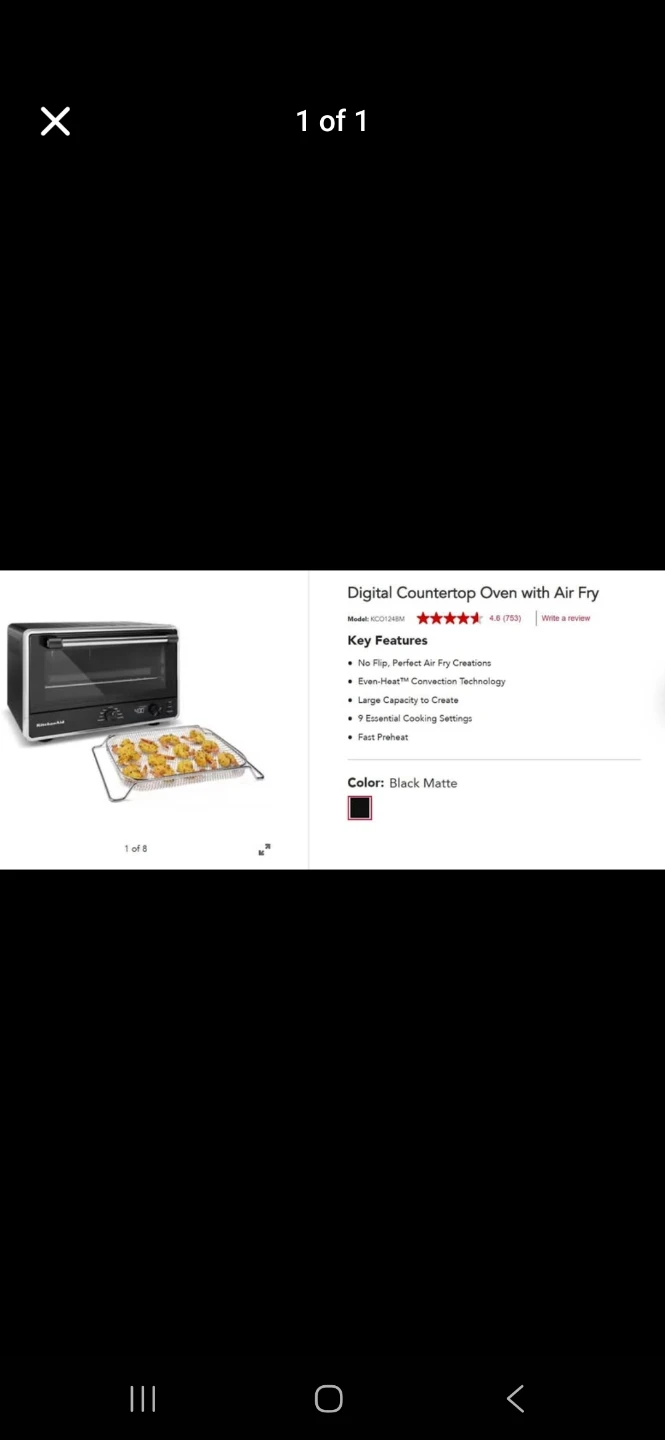 KitchenAid Digital Countertop Oven with Air Fryer