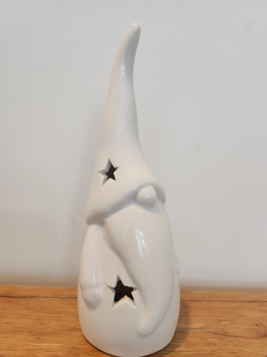 White Ceramic Gnome Lantern 🏆 - photo 4