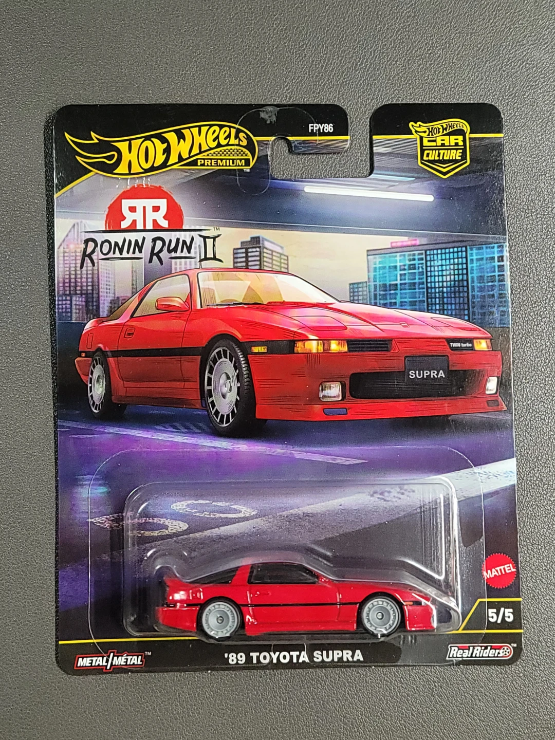 Hot Wheels Premium '89 Toyota Supra Die-Cast Car