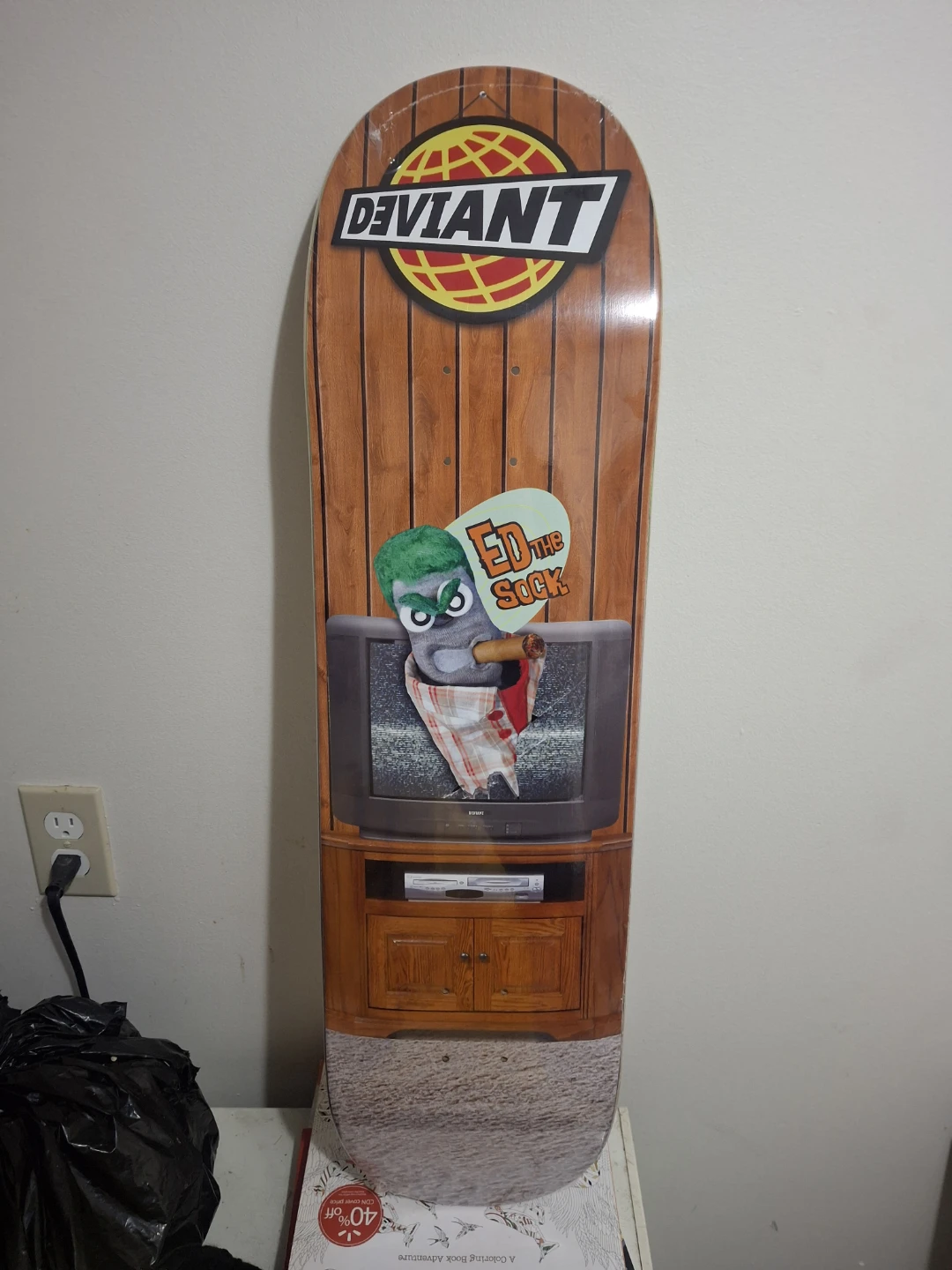 Sealed Ed the Sock Deviant Skateboard Deck - photo 2