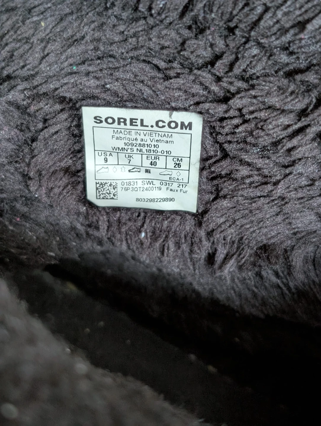 Sorel  Black Winter Boots Size 9 🏆 - photo 2