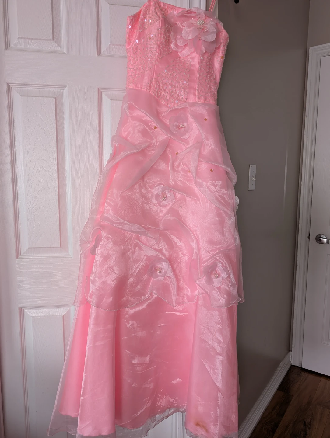 Pink Beaded Formal Gown - photo 2