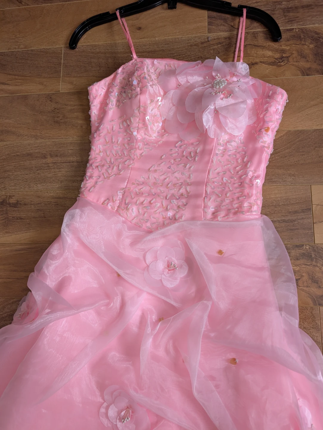 Pink Beaded Formal Gown - photo 3