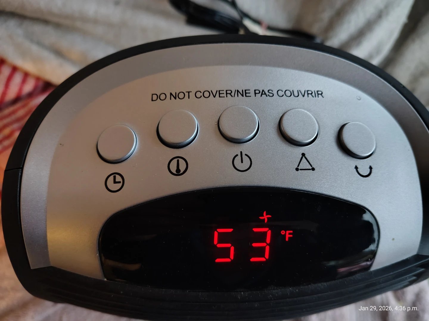 Digital 1500W Space Heater with Oscillating - photo 2