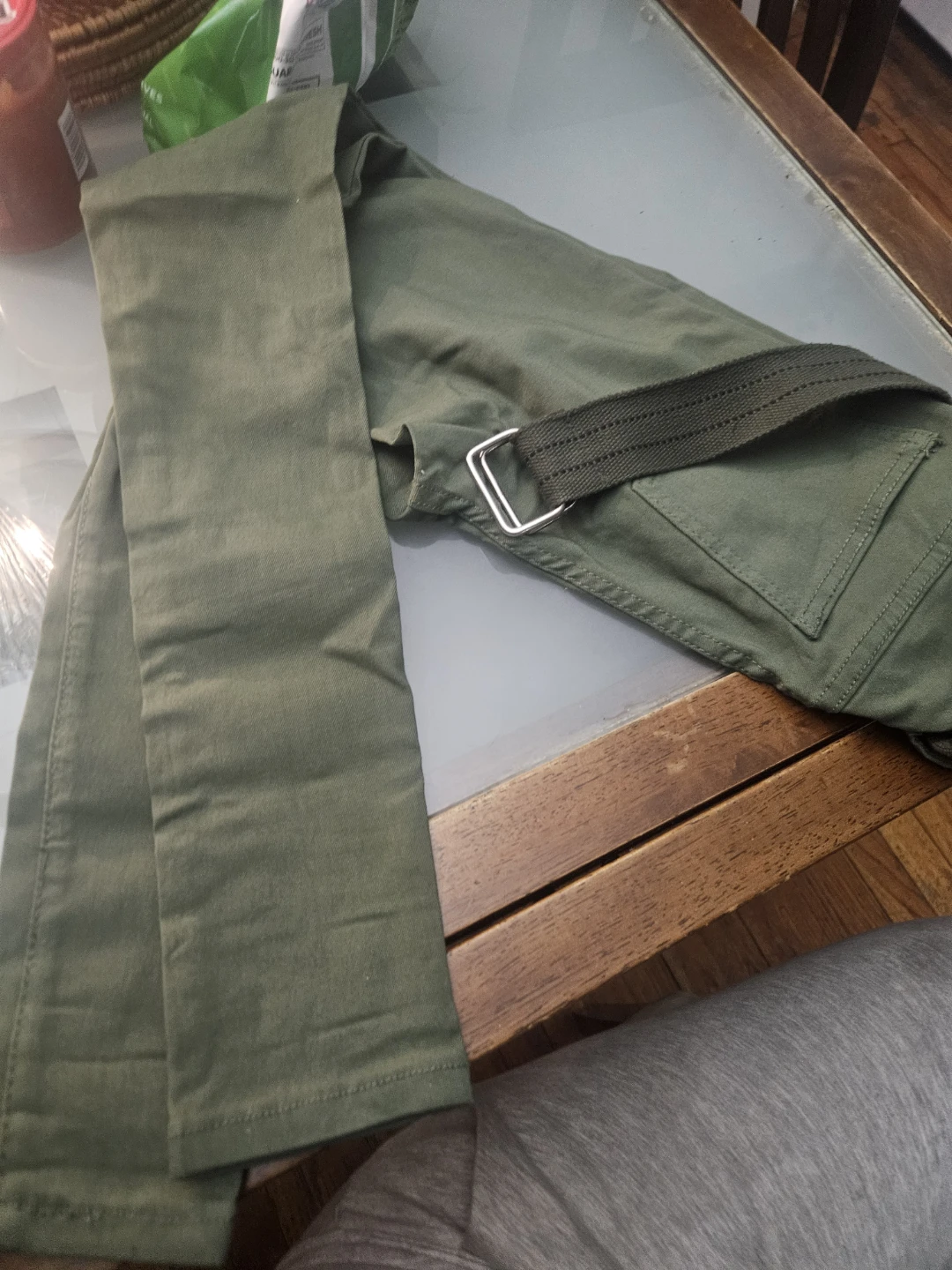 Kalona Women's Green Cargo Pants Size S - photo 4