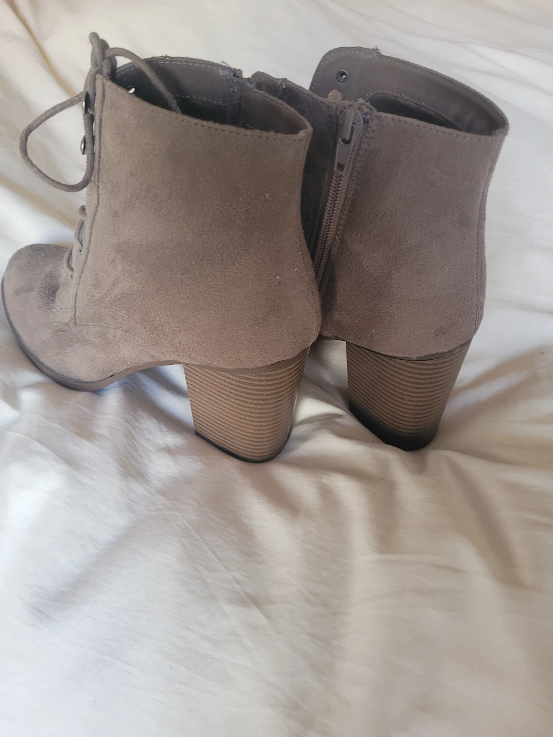 🏆Women's Faux Suede Lace-up Ankle Boots🏆 - photo 4