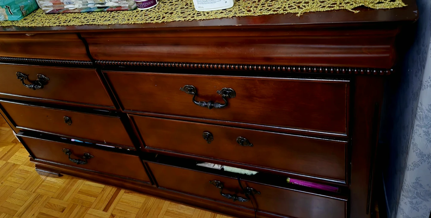 Dark Wood Dresser with 6 Drawers from bricks - photo 4