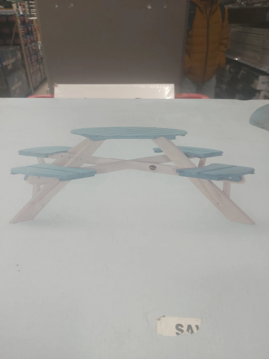 Plum Children's Circular Picnic Table - Teal - photo 2