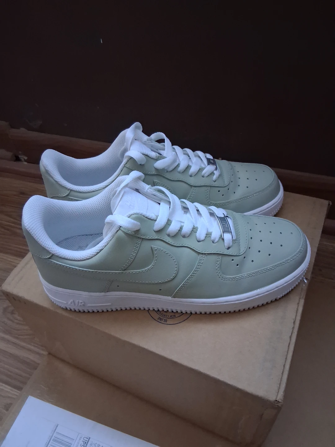 Men Nike Air Force 1 Sage Green Sneakers
