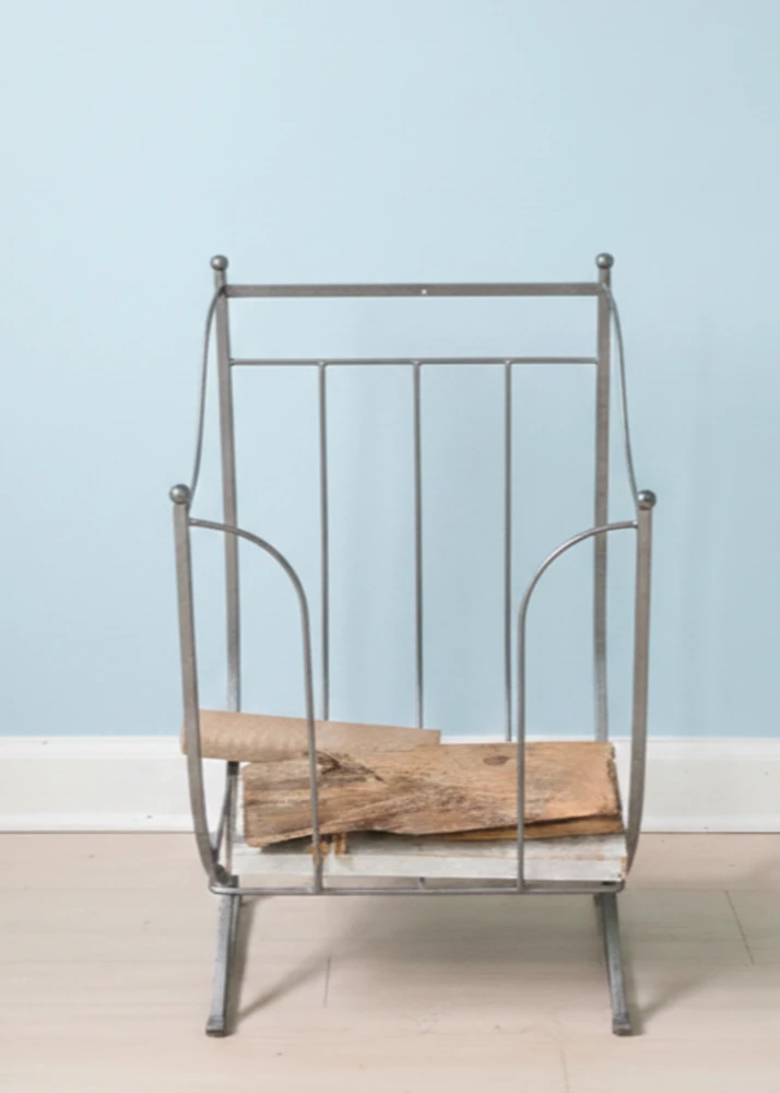 Metal Fireplace Tool Set and Log Holder - photo 2