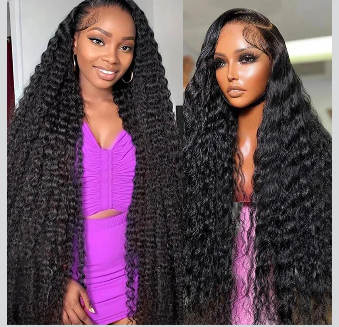 13x6 Deep Wave Lace Front Wigs Human Hair