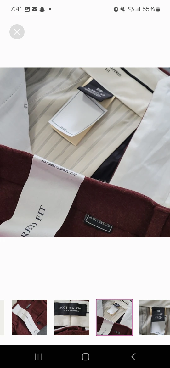 NEW Men's Scotch & Soda Tailored Pants 🏆 - photo 4
