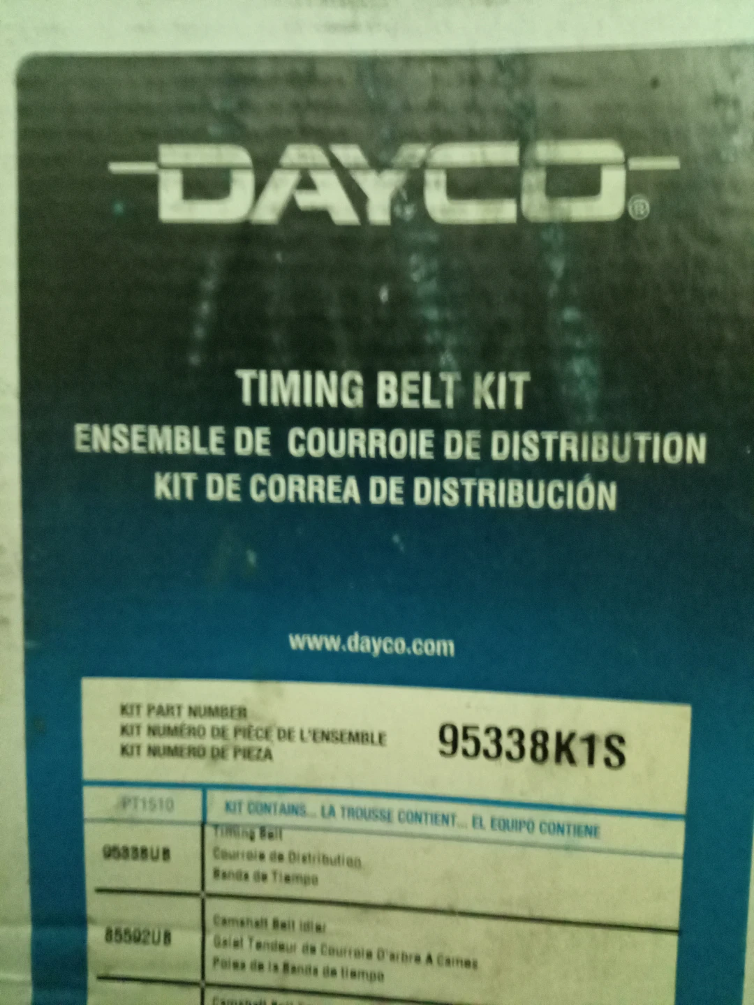 Dayco 95338K1S Timing Belt Kit - photo 2