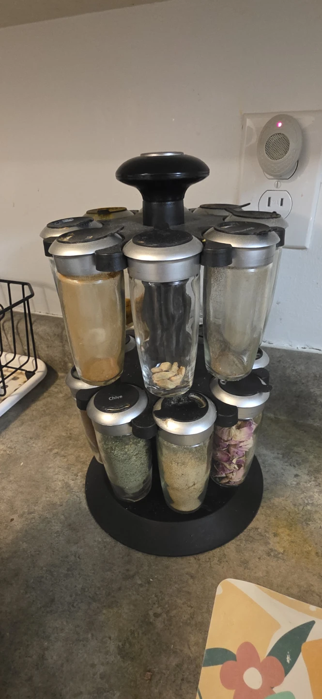 Rotary Spice Rack with 12 Jars