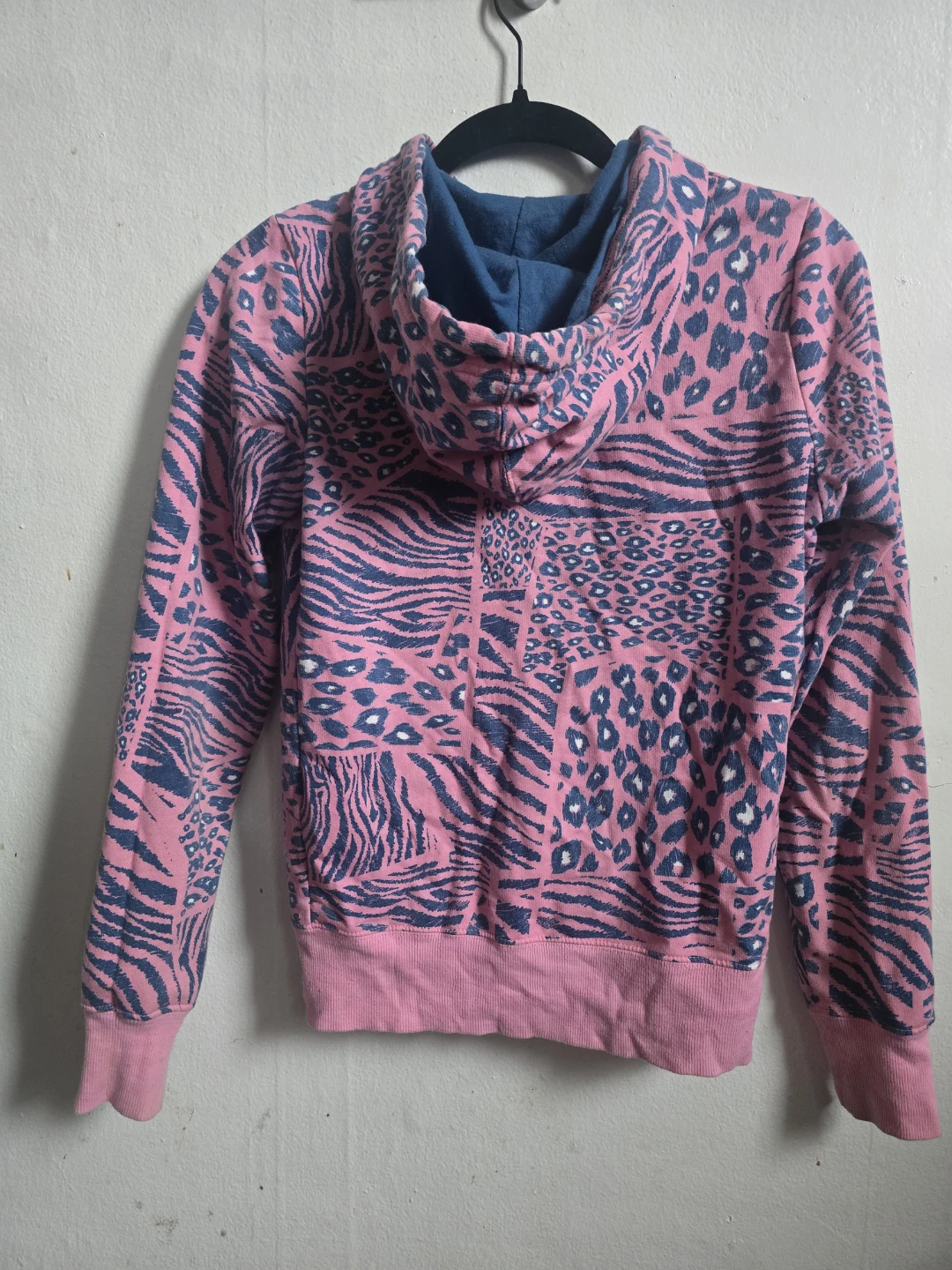 Bongo Pink and Blue Animal Print Zip-Up Hoodie - photo 2