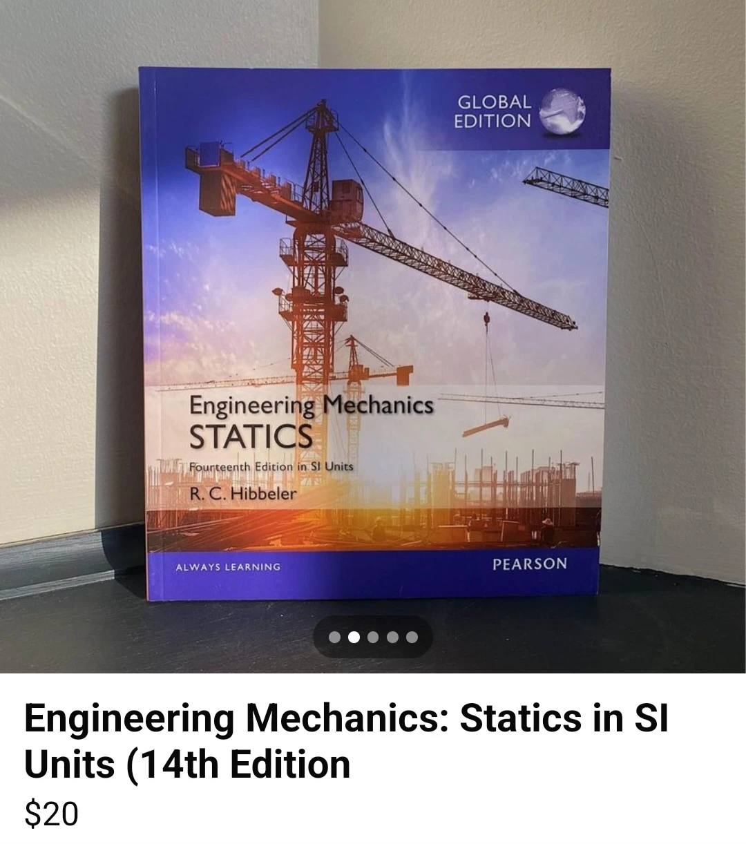 Engineering Mechanics: Statics in SI Units (14th Edition)