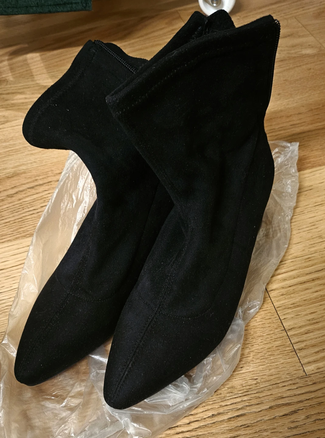 Black Ankle Boots - Women's Size 7-7.5 (240mm) - photo 3