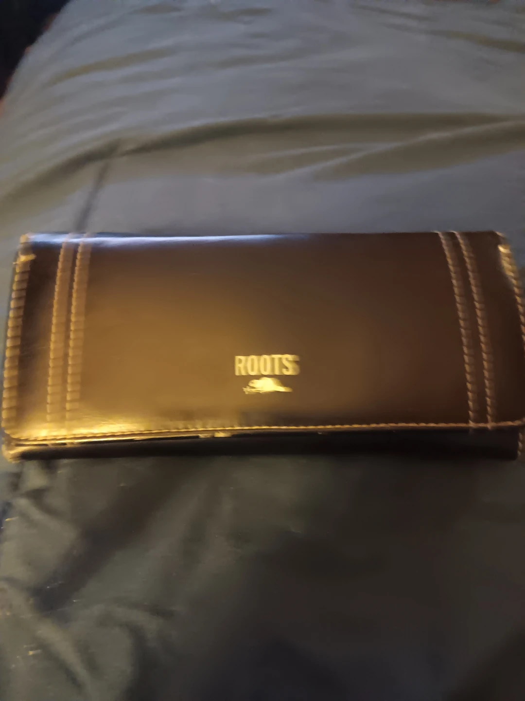 Roots Brown Leather Wallet